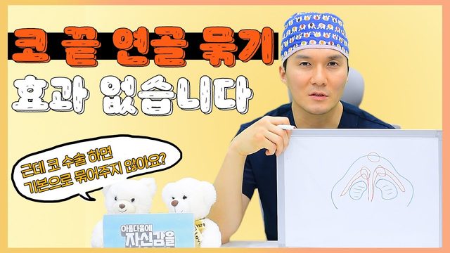 코 끝 연골 묶기 효과 없습니다
